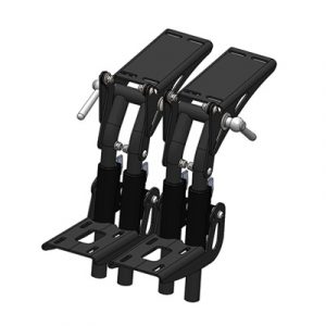 Tubos reposapiés individuales a  85º-160º regulables