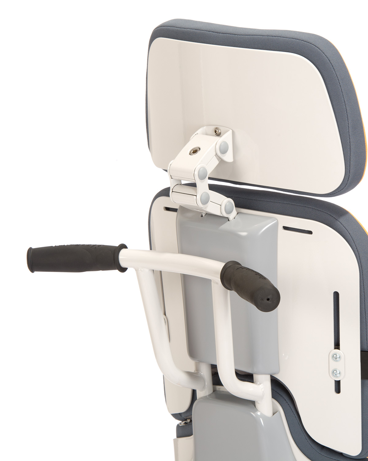 Tubo de respaldo con empuñaduras