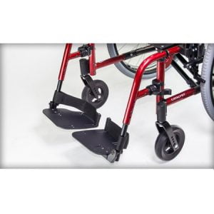 Reposapiés de tubos telescópicos de extensión