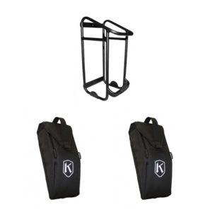 Soporte para las bolsas + Dos bolsas laterales