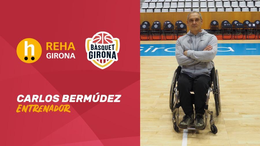 Carlos Bermúdez, entrenador de l'equip de bàsquet en cadira de rodes Rehagirona - Bàsquet Girona