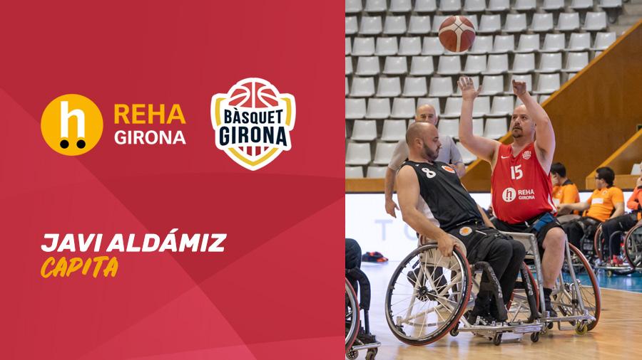 Javi Aldámiz, capità de l'equip de bàsquet amb cadira de rodes Rehagirona - Bàsquet Girona