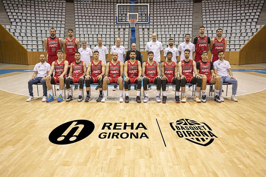 Jordi Gispert y el equipo ACB del Bàsquet Girona escenifican el patrocinio