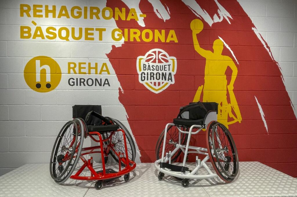Nuevas sillas de ruedas para el equipo de baloncesto Rehagirona - Bàsquet Girona