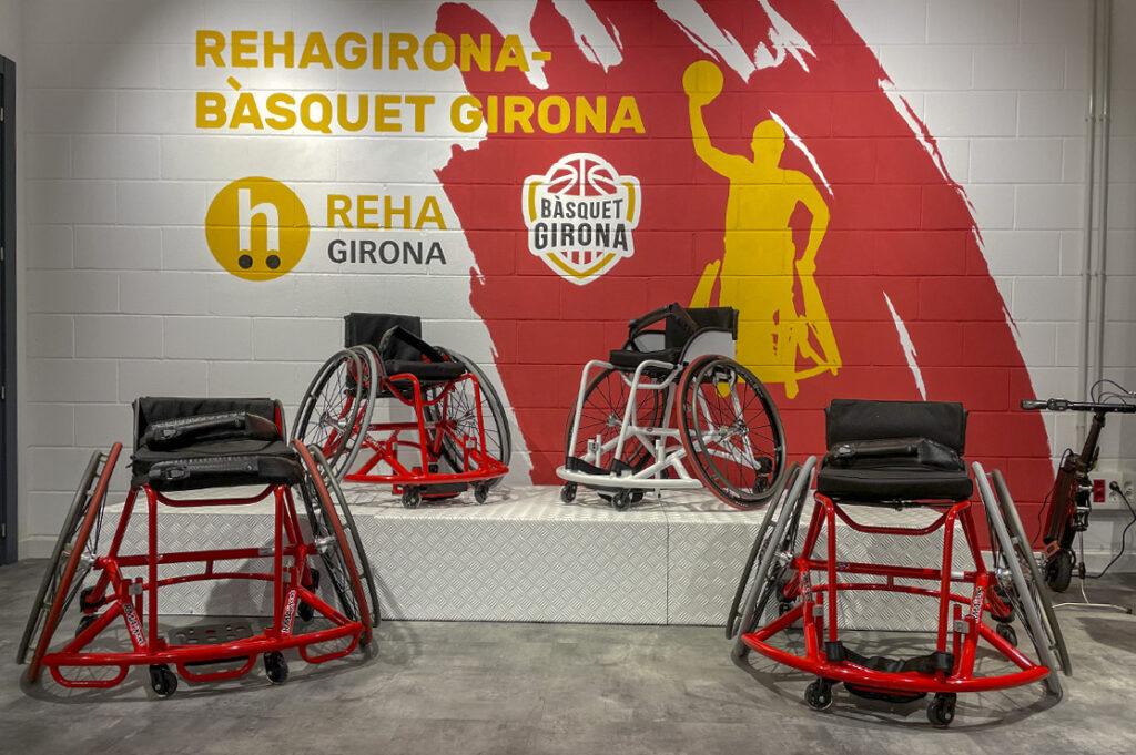 Nuevas sillas de ruedas para el equipo de baloncesto Rehagirona - Bàsquet Girona