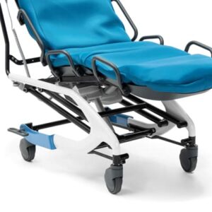 Tina con 4 ruedas giratorias (125 mm) que incluyen ajuste direccional trasero y bloqueo total (solo para uso en interiores)