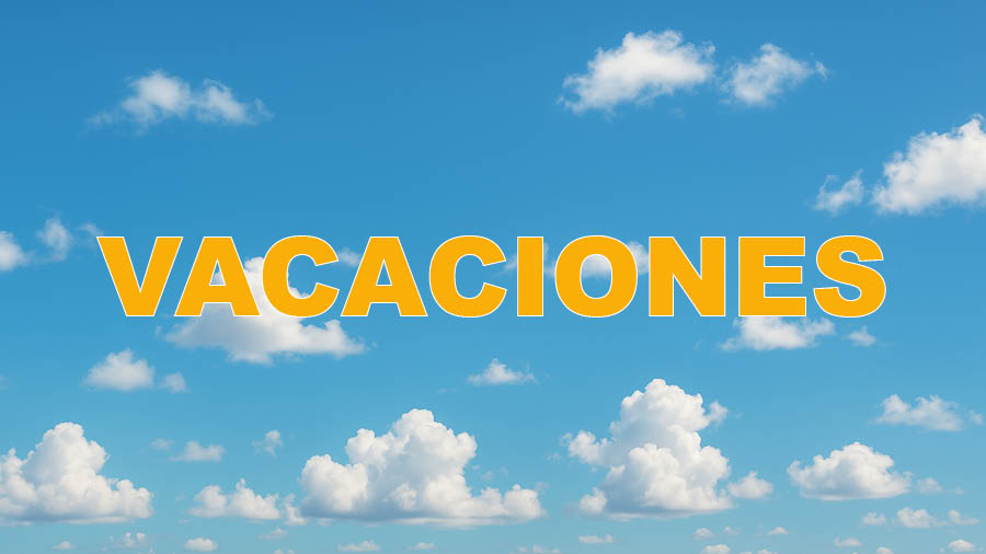 Cerramos por vacaciones del 11 al 22 de agosto