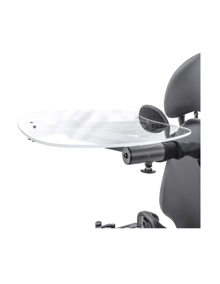 Bandeja Shadow ajustable transparente (abatible izquierda) Evolv (para opción A)