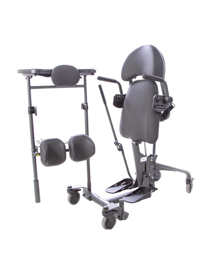 Frontal abatible hacia la derecha con ruedas giratorias para bandeja alta Evolv (para opción B)