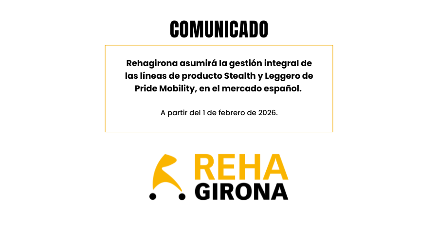 Rehagirona, distribuidor oficial de Stealth y Leggero de Pride Mobility